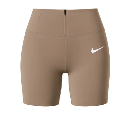 بایکر زنانه نایک کرم، کمر پهن گنی و زیپ‌دار – اکو اسپرت